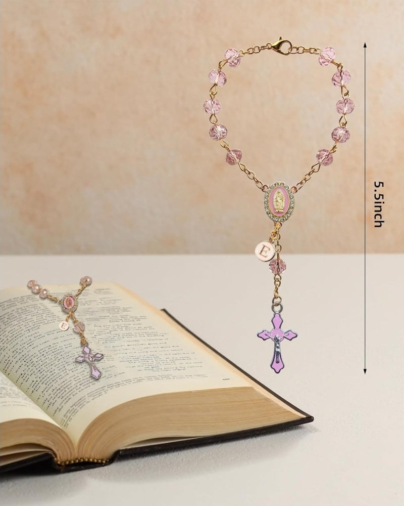 Personalized Car Rosary – Virgin of Guadalupe Rearview Mirror Charm