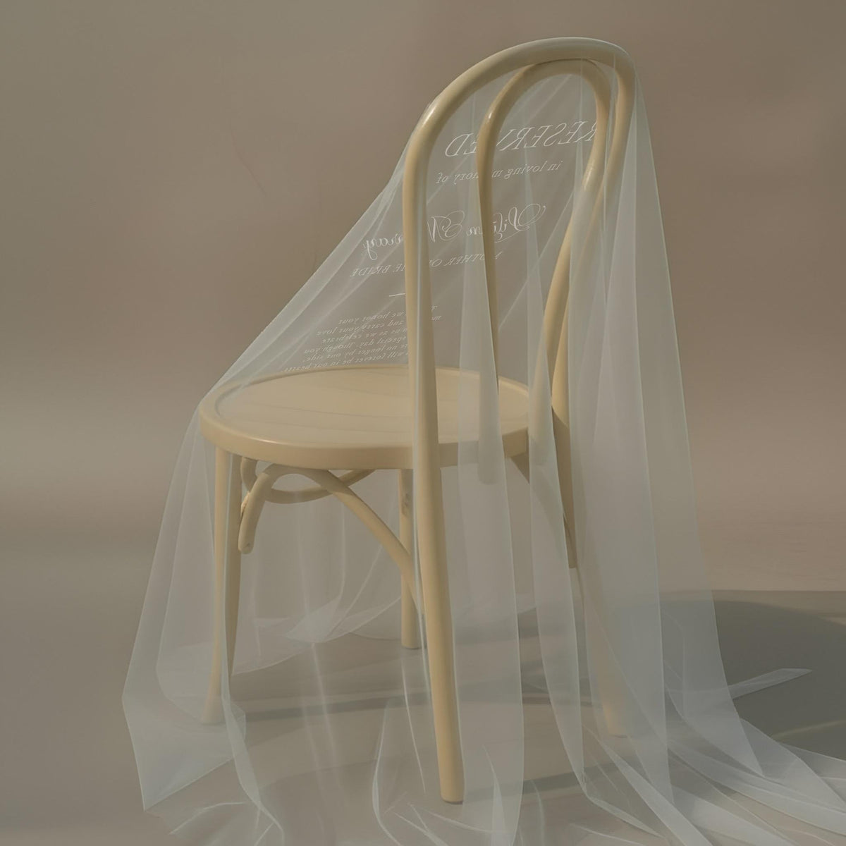 Personalized Wedding Memorial Chair Sign, We Saved You a Seat