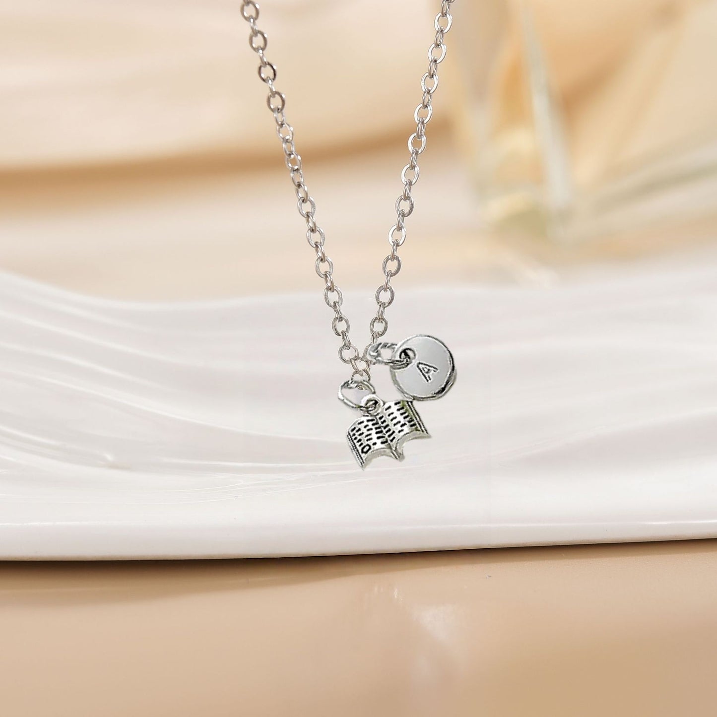 Personalized Book Necklace – Perfect Book Club Gift for Book Lovers