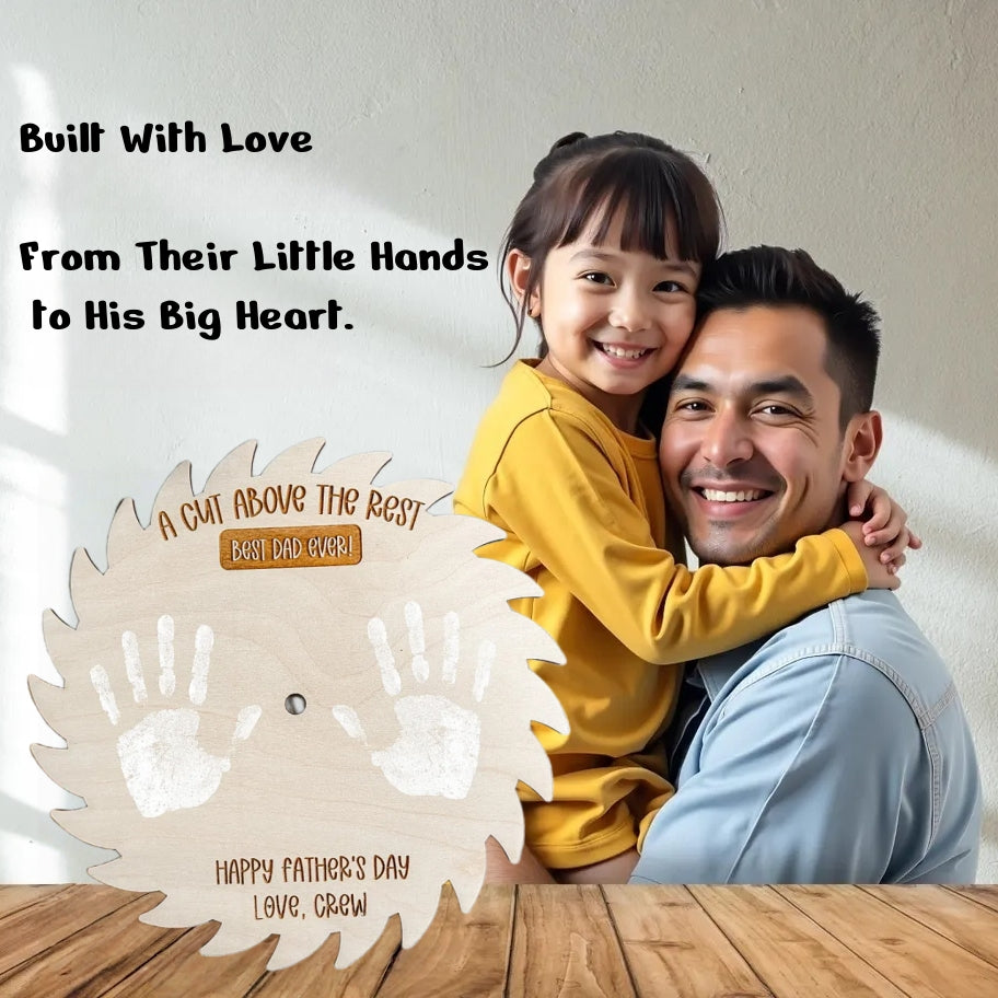 Personalized DIY Handprint Sign – Father’s Day Gift for Dad