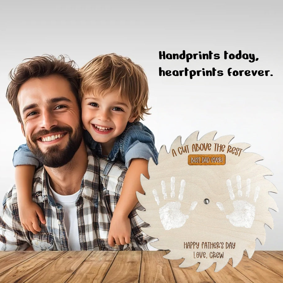 Personalized DIY Handprint Sign – Father’s Day Gift for Dad