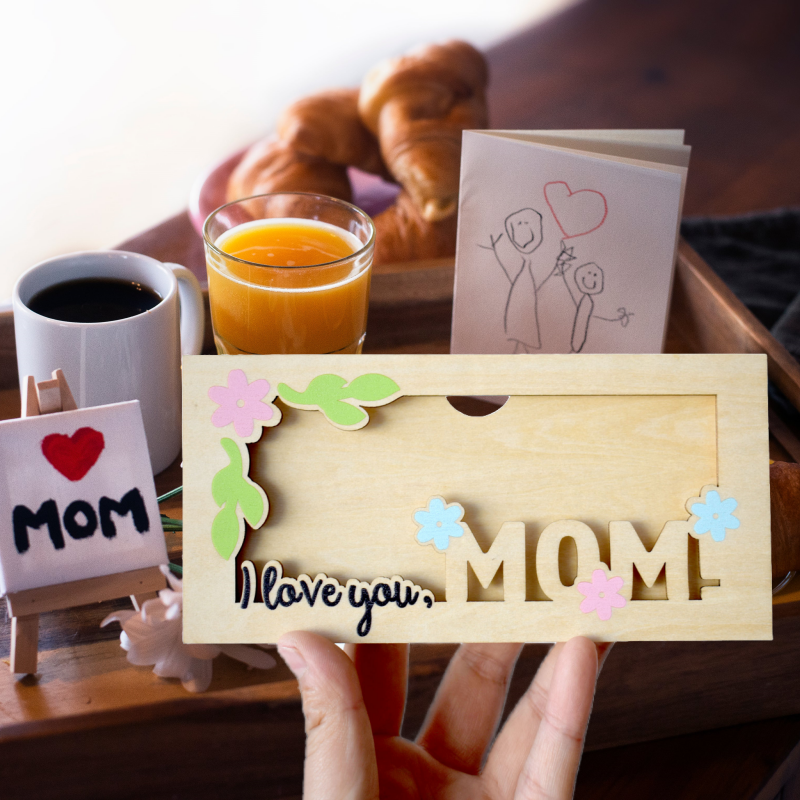 Wooden Envelope Money Holder - Perfect Gift for Mother's Day & Father's Day