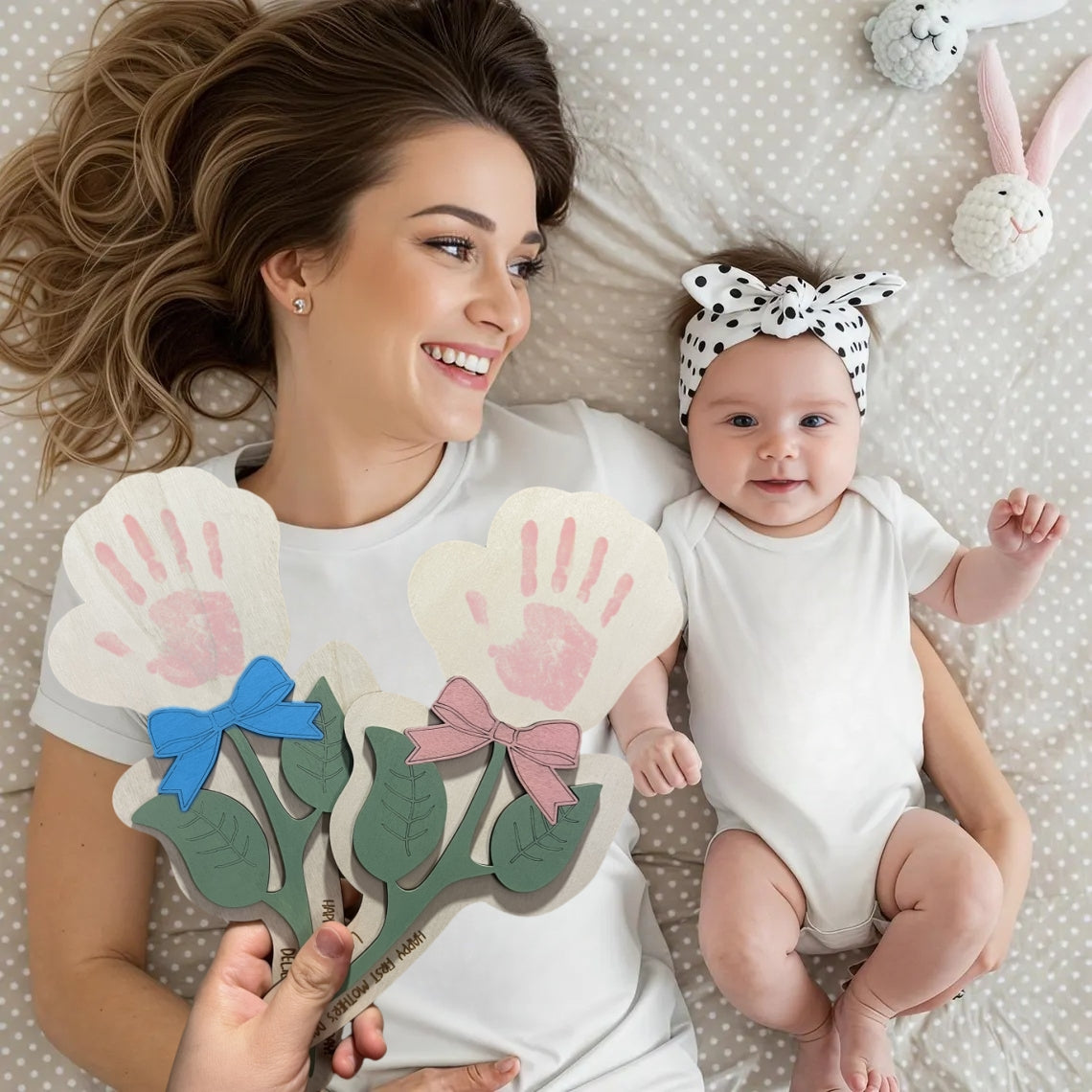 Newborn Handprint Keepsake – First Father’s Day or Baby Memory Gift