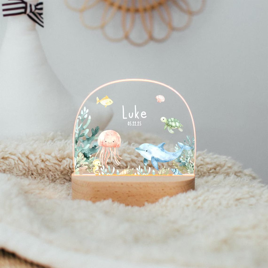 Personalisierte Baby- und Kinder-Nachtlampe – Lampe mit individuellem Namen