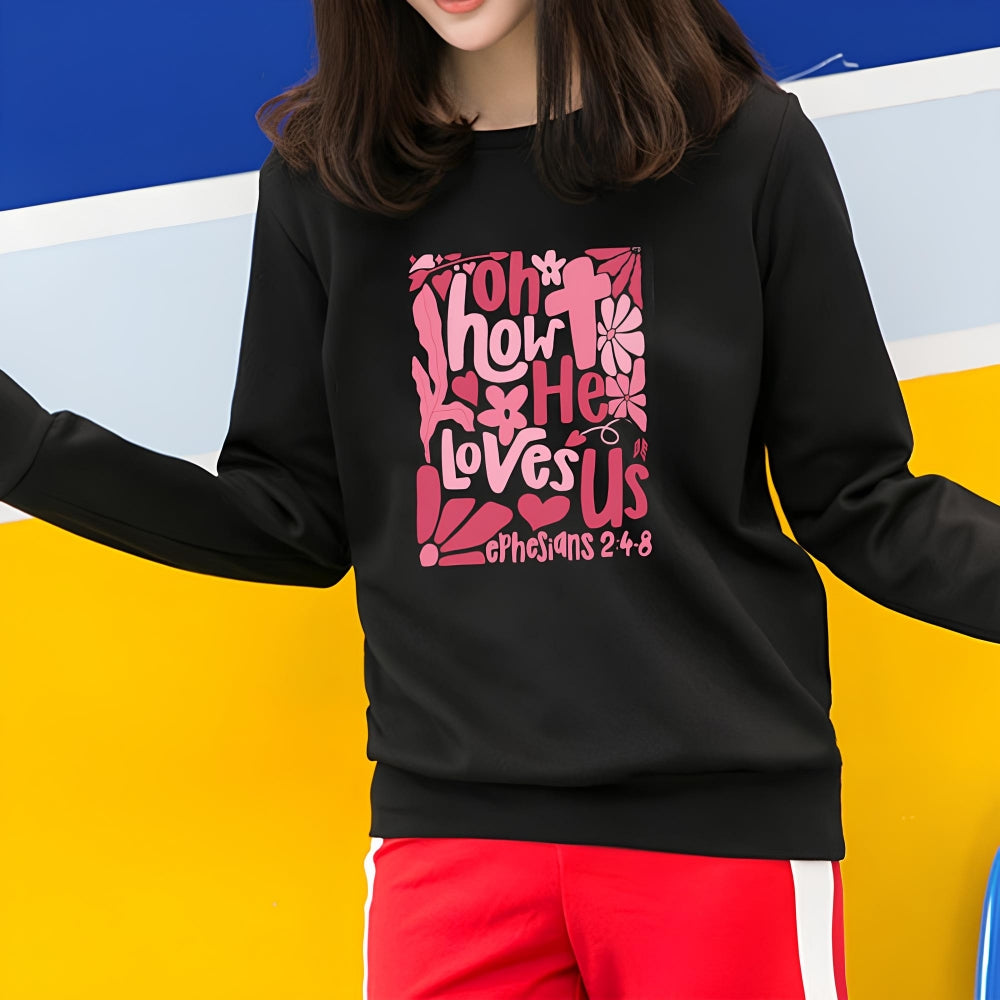 Oh comme il nous aime Sweat-shirt unisexe Christian Valentine