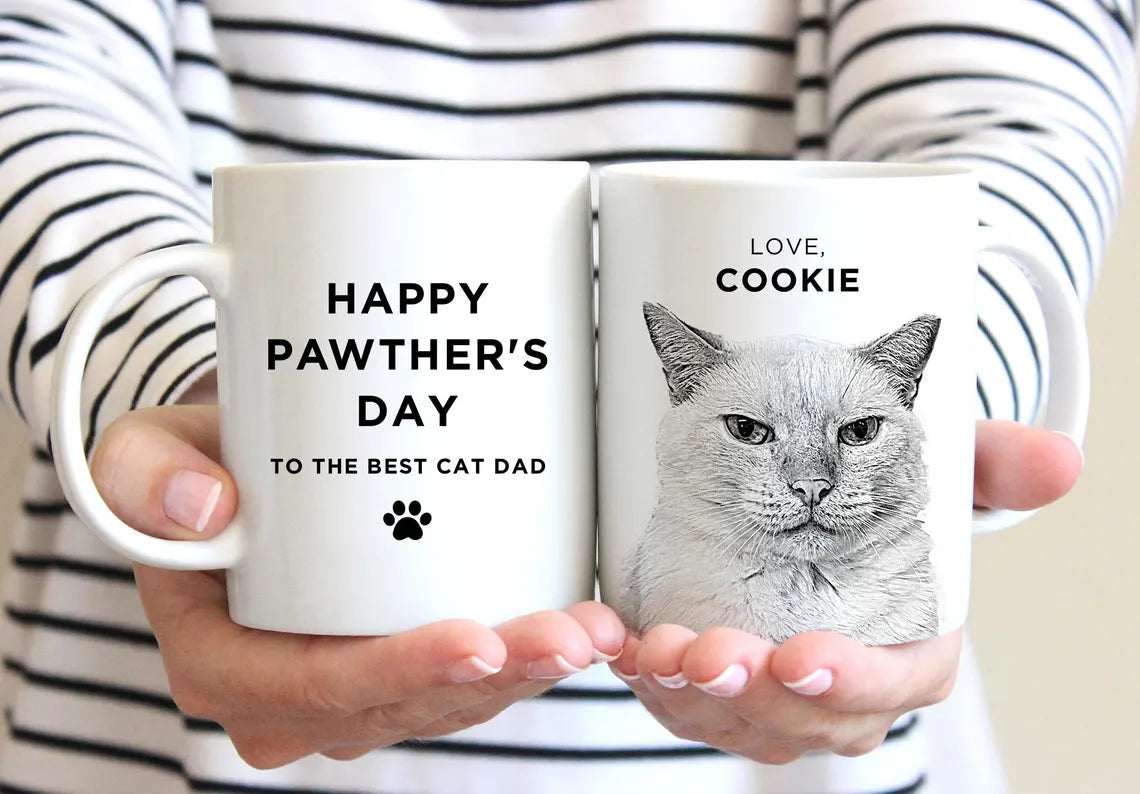 Father's Day Dog Dad Mug – Personalized Pet Gift for Fur Dads