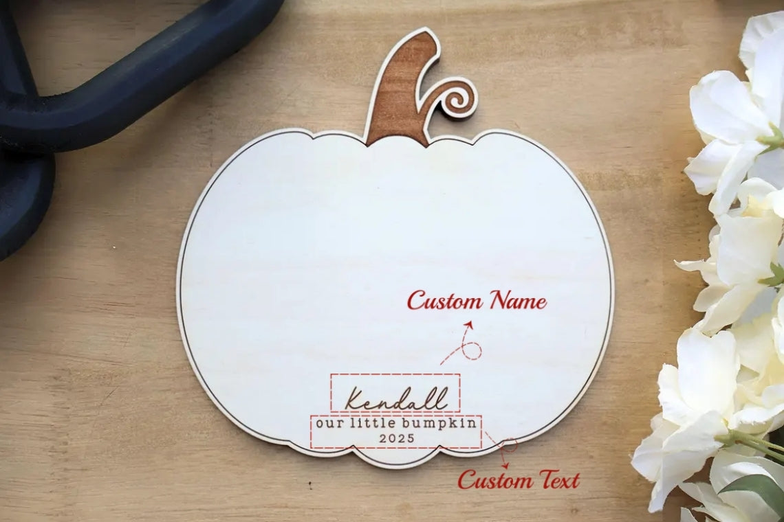 My First Halloween DIY Baby Bum Keepsake – Personalized Sign