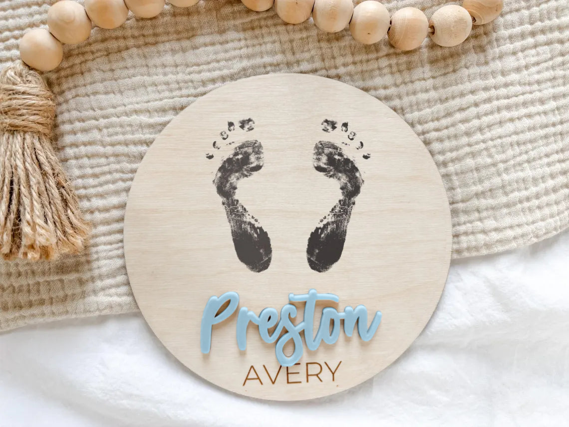 Custom Baby Name Sign for Hospital – Birth Announcement Keepsake