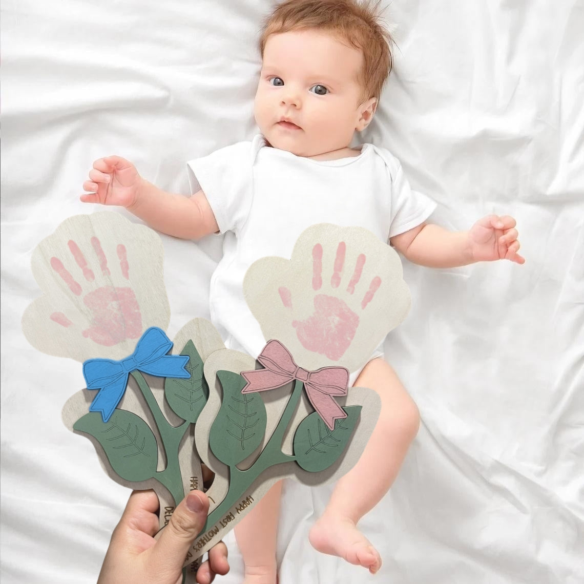 Newborn Handprint Keepsake – First Father’s Day or Baby Memory Gift