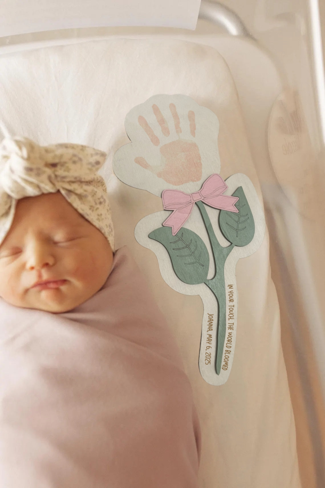 Newborn Handprint Keepsake – First Father’s Day or Baby Memory Gift