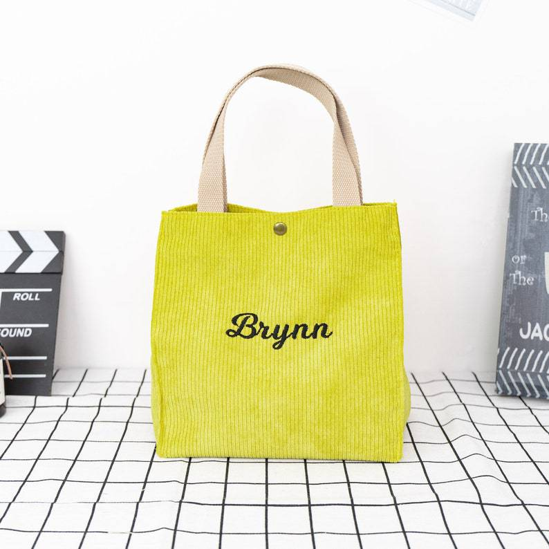 Personalisierte Lunchtasche für Damen/Herren, Lunchbox für Jungen und Mädchen, Lunchpaket für Kinder, Lunchpaket für Schüler, Lunchpaket mit Stickerei