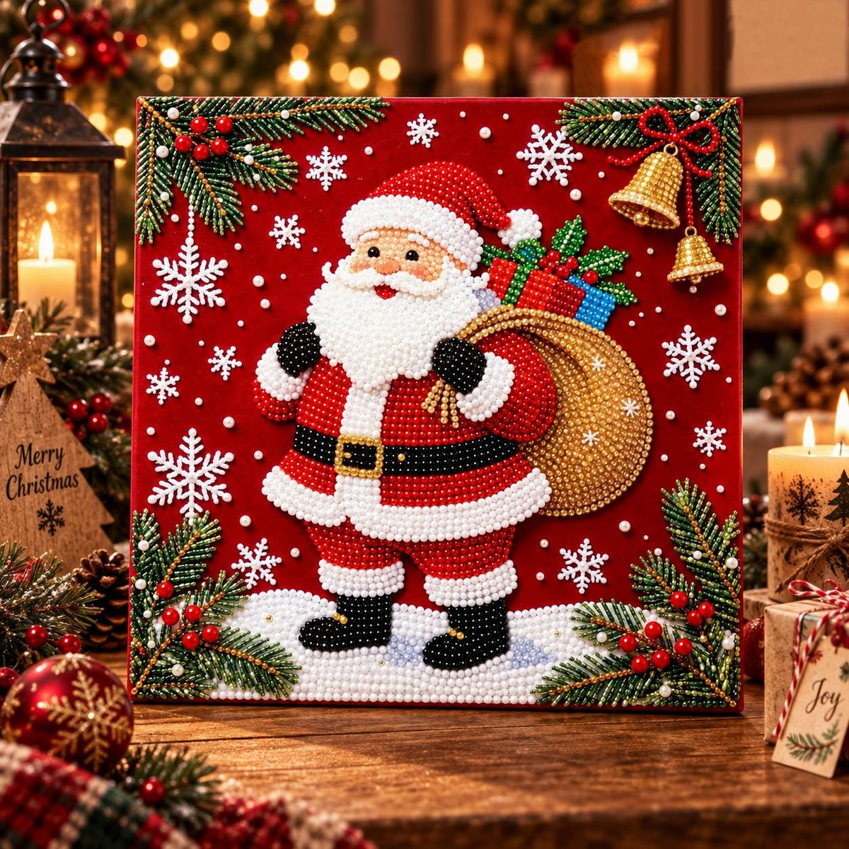 5D Christmas Pearl Diamond Art Kit | DIY Holiday Craft