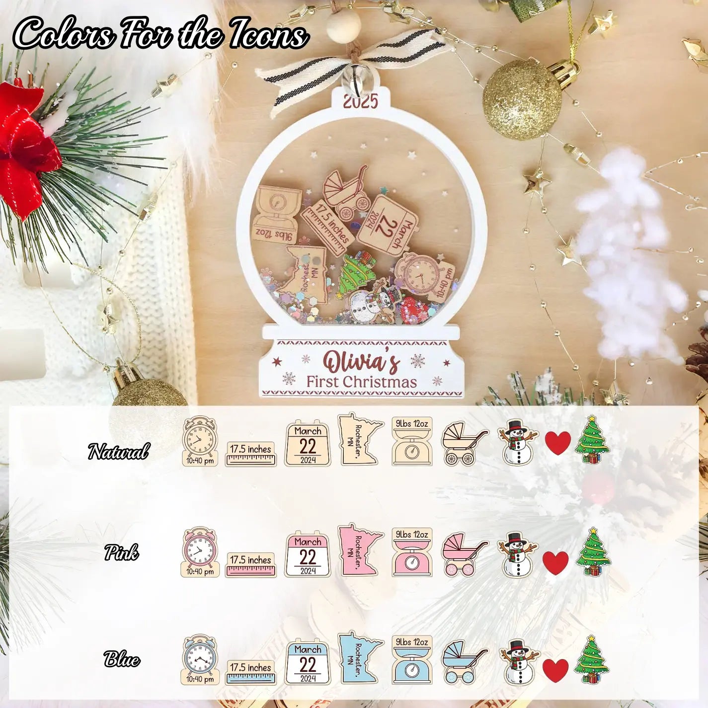 Baby’s First Halloween & Christmas Keepsake Bundle – Personalized Gift