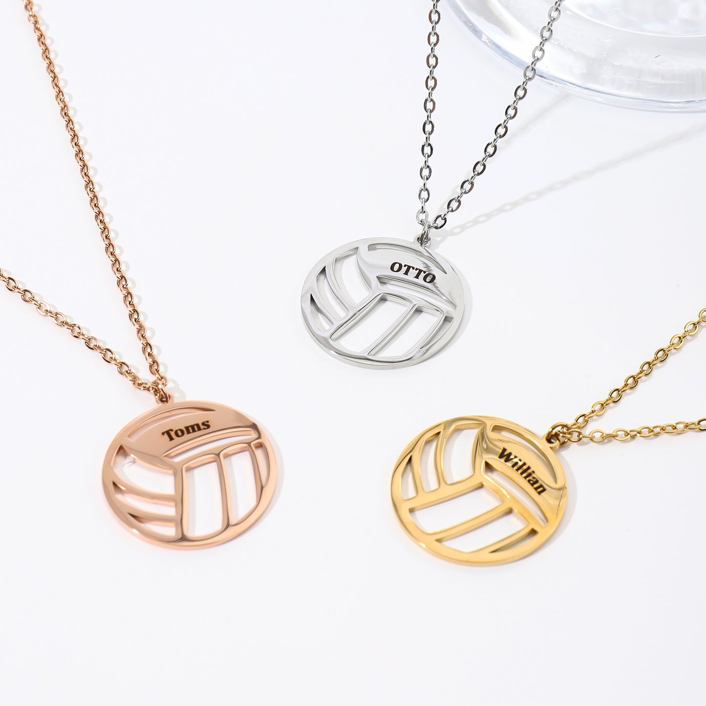 Personalized Name Sports Necklace – Football, Basketball & More