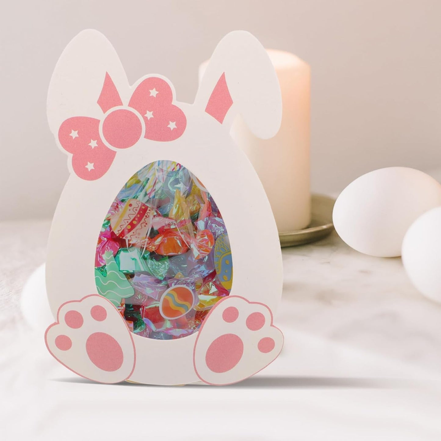 Lot de 10 boîtes à collations de Pâques créatives et pratiques, boîte de rangement pour cadeaux, boîte d'emballage pour bonbons et chocolats, sac cadeau