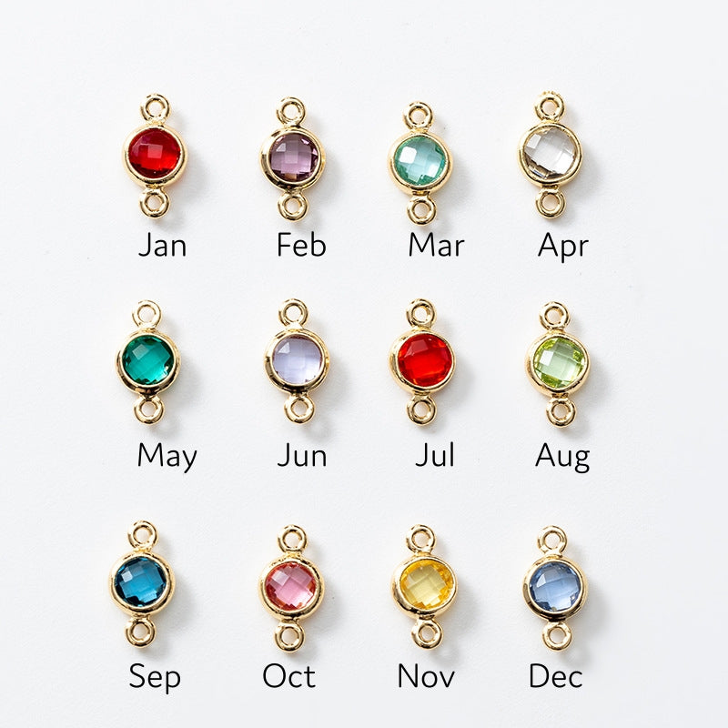 Personalized Bird Necklace with Birthstone Gift for Her