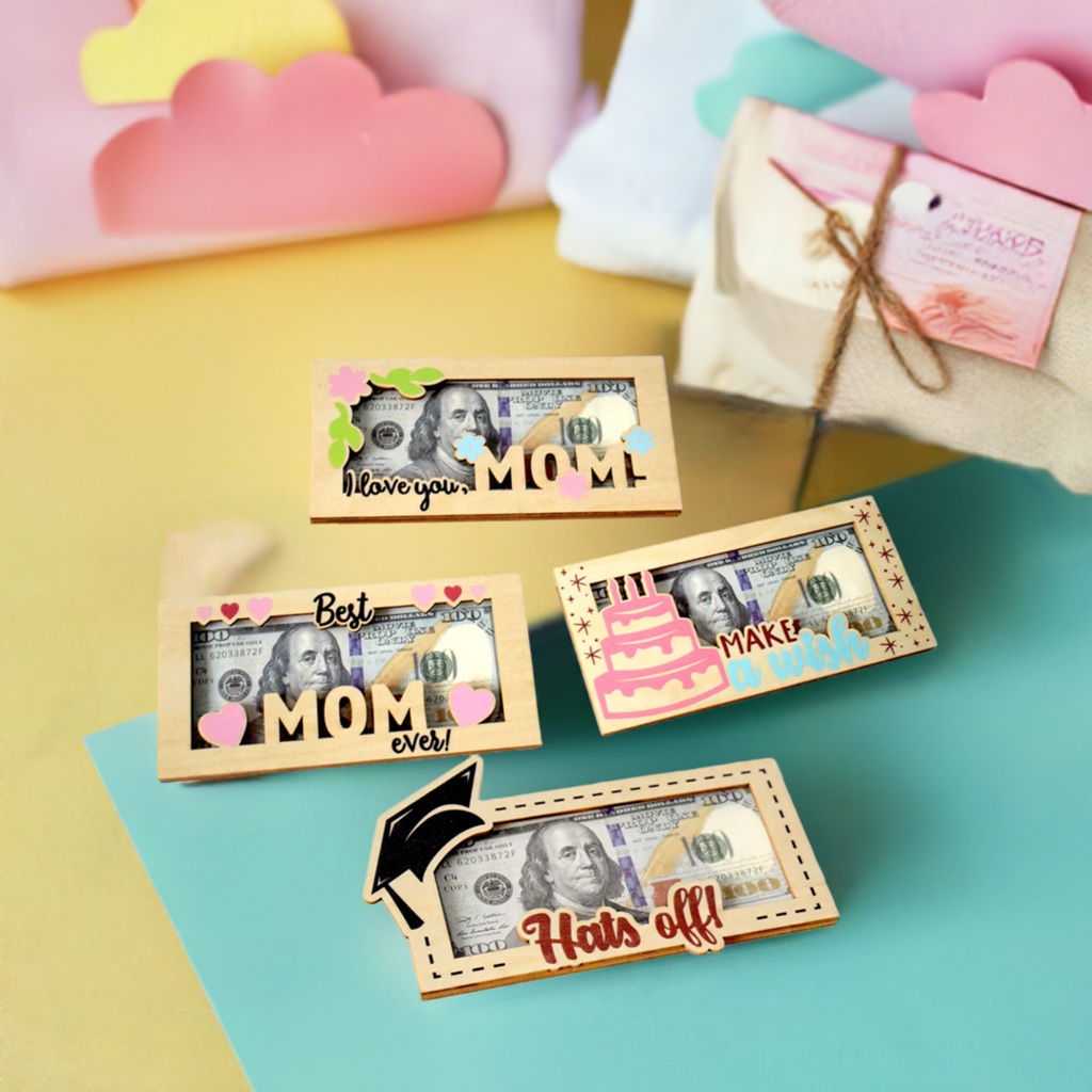 Wooden Envelope Money Holder - Perfect Gift for Mother's Day & Father's Day
