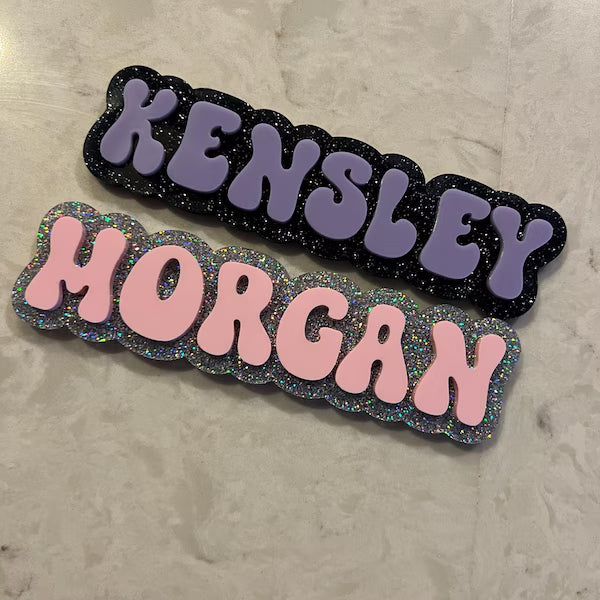 Personalized 3D Locker Name Magnet – Custom Acrylic Locker Decor