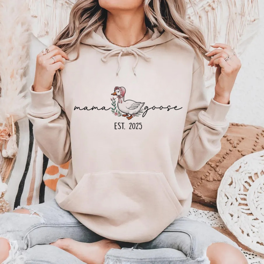 Custom Mama Goose Shirt | Funny Mom Tee | Cute Pregnancy Reveal