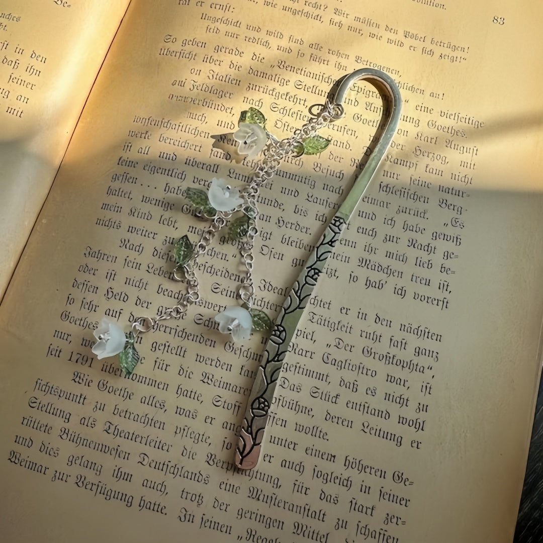 Custom Flower Bookmark – Multiple Colors | Fairycore Metal Charm
