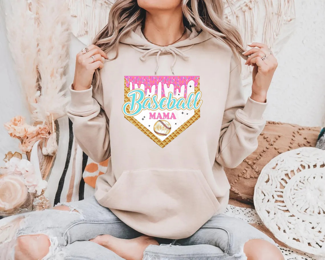 Personalized Baseball Drip Mama Shirt | Custom Team Mom hoodie Sweatshirt