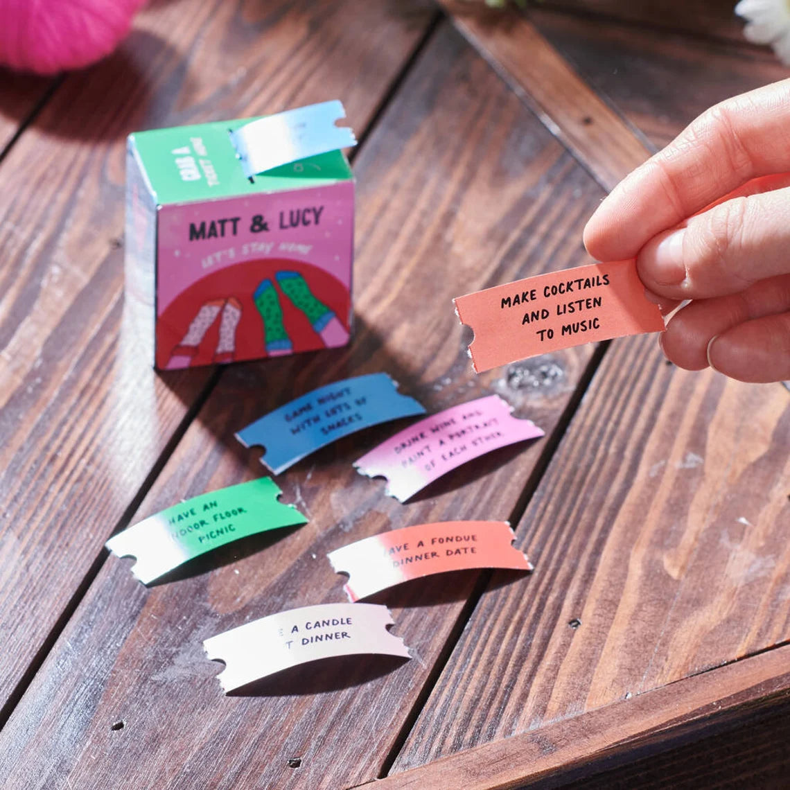 Personalised Couples Date Night Dispenser – Romantic Home Gift