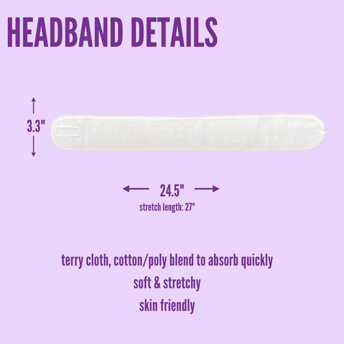 Personalized Embroidered Spa Headband | Face Wash Wrap