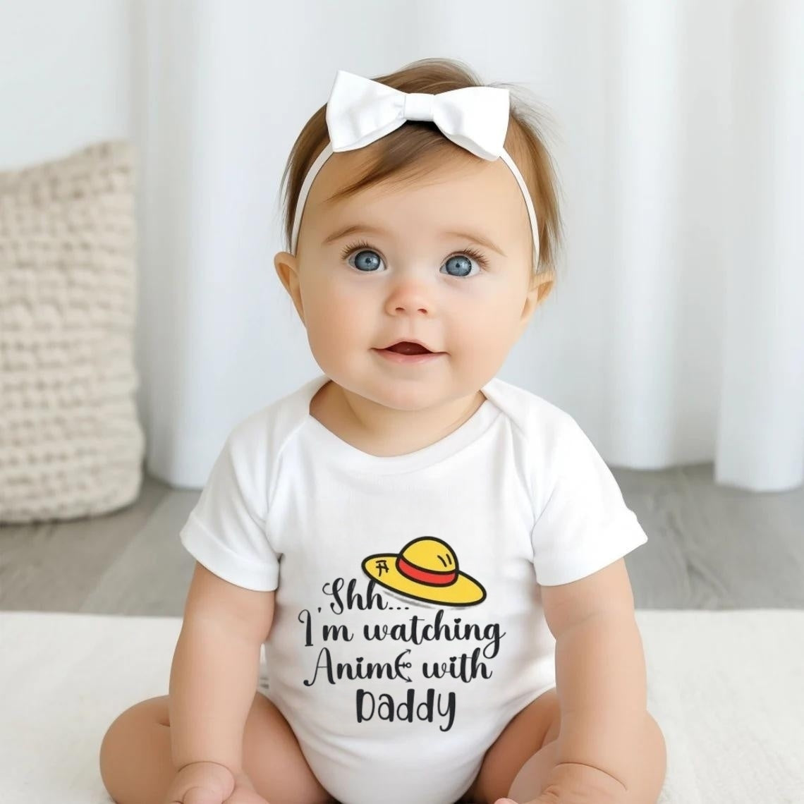 Funny Anime Baby Onesie – Cute Gift for Anime-Loving Dads