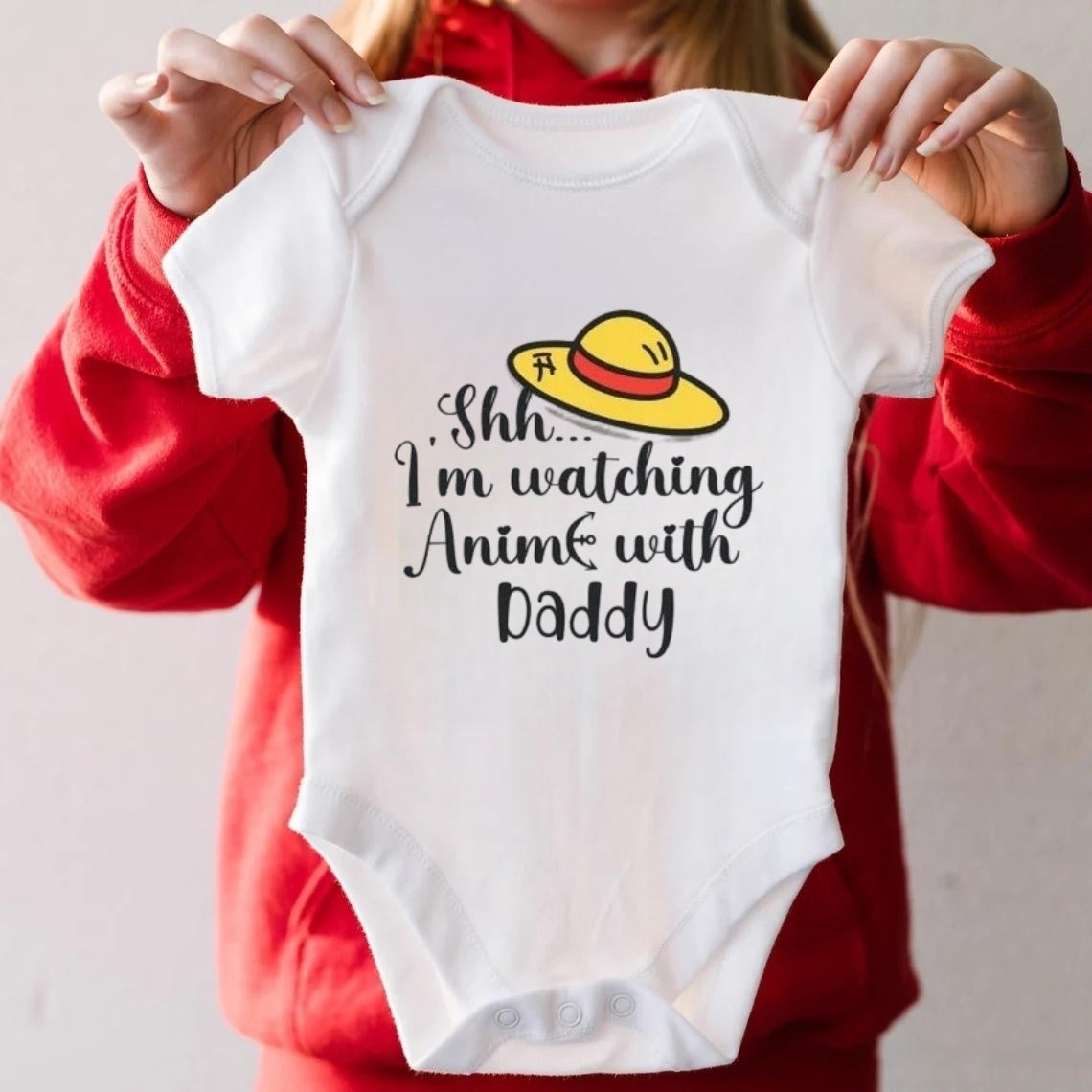 Funny Anime Baby Onesie – Cute Gift for Anime-Loving Dads