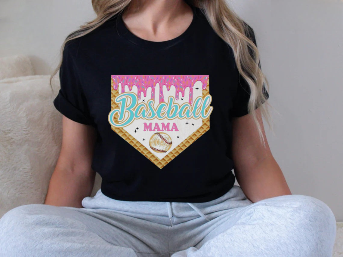 Personalized Baseball Drip Mama Shirt | Custom Team Mom hoodie Sweatshirt