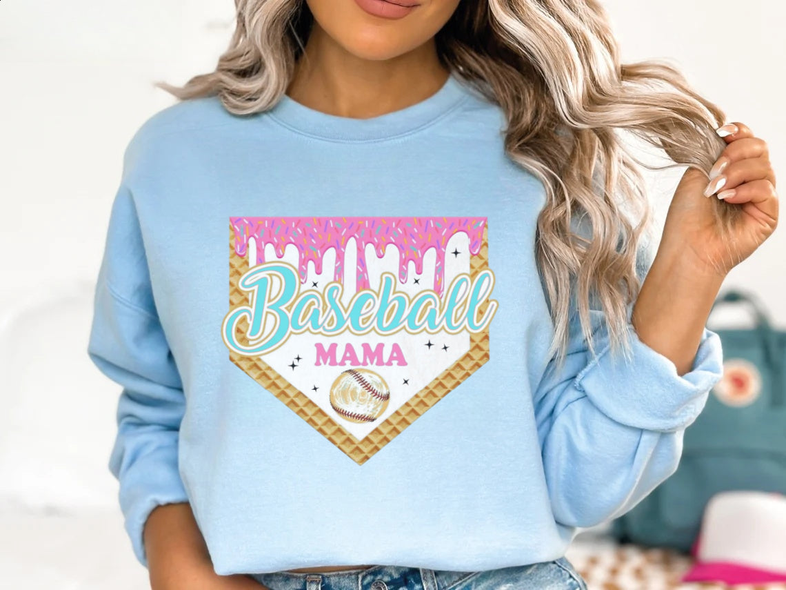 Personalized Baseball Drip Mama Shirt | Custom Team Mom hoodie Sweatshirt