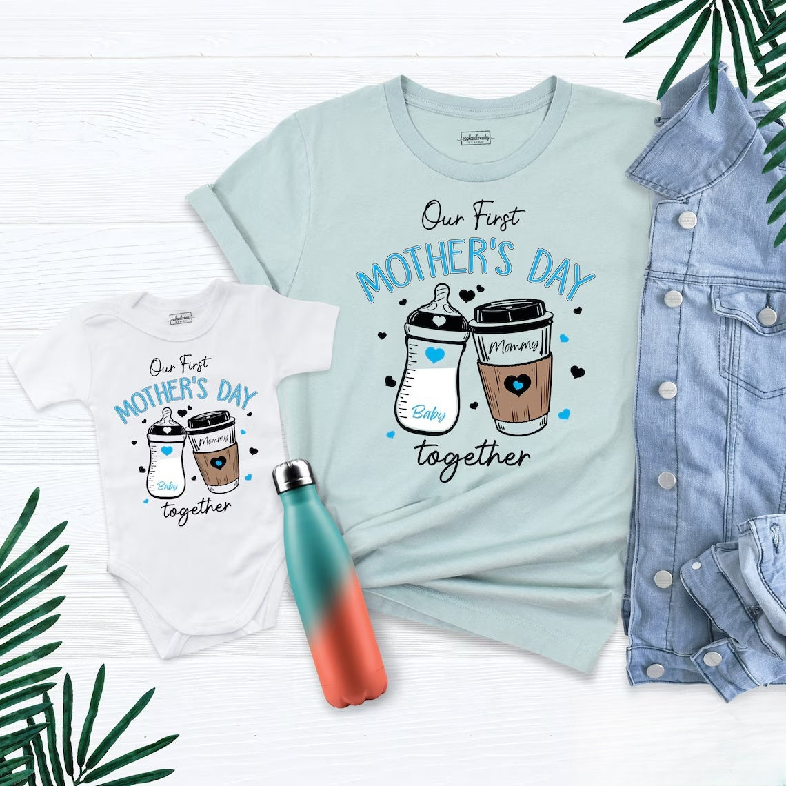 Our First Mother's Day Matching Shirt | Custom Mom & Baby Outfit