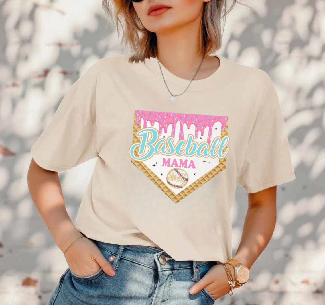 Personalized Baseball Drip Mama Shirt | Custom Team Mom hoodie Sweatshirt