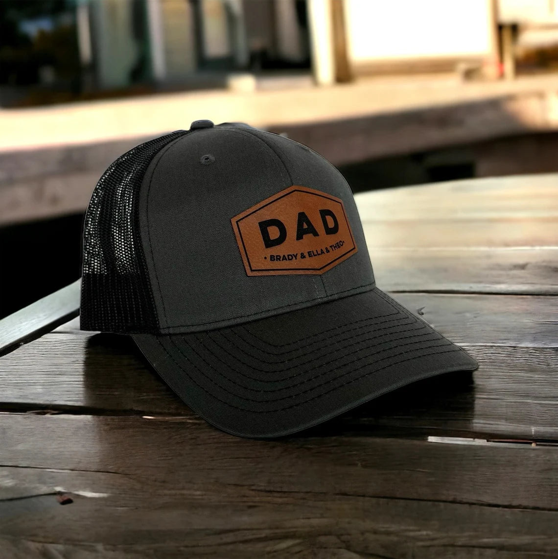 Personalized Dad Patch Hat - Custom Trucker Hat Gift for New Dads