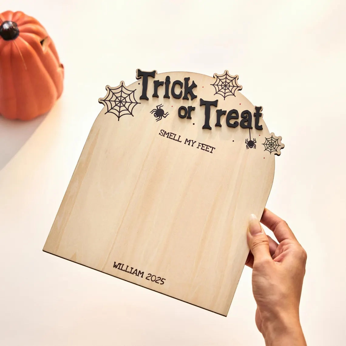 Baby’s First Halloween Footprint Sign – Personalized DIY Keepsake