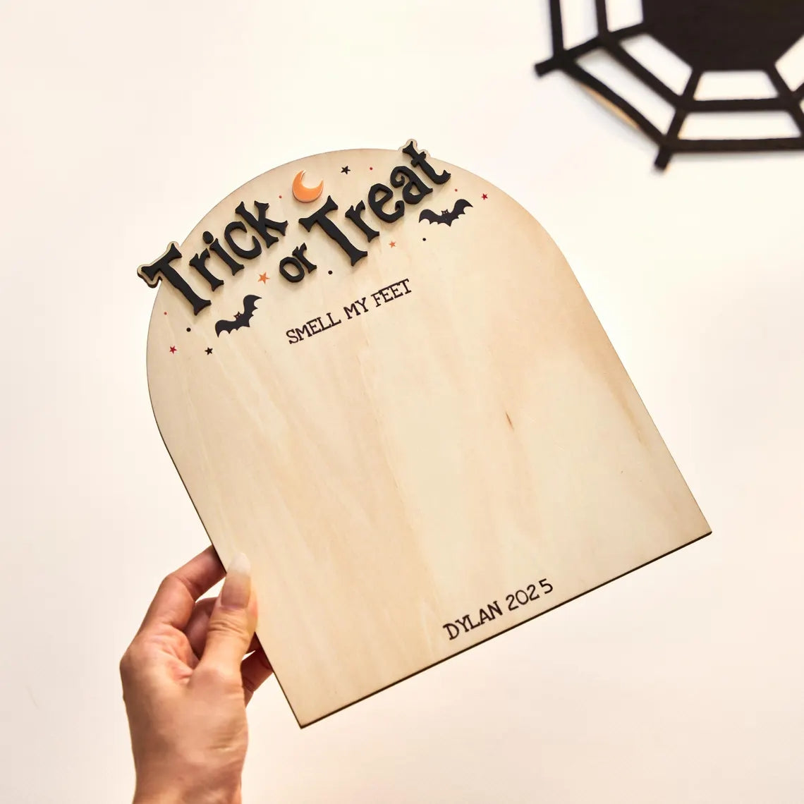 Baby’s First Halloween Footprint Sign – Personalized DIY Keepsake