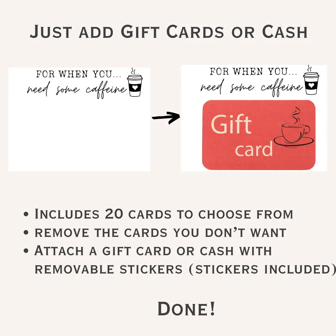 Personalized College Gift - Cash & Gift Card Holder for Students