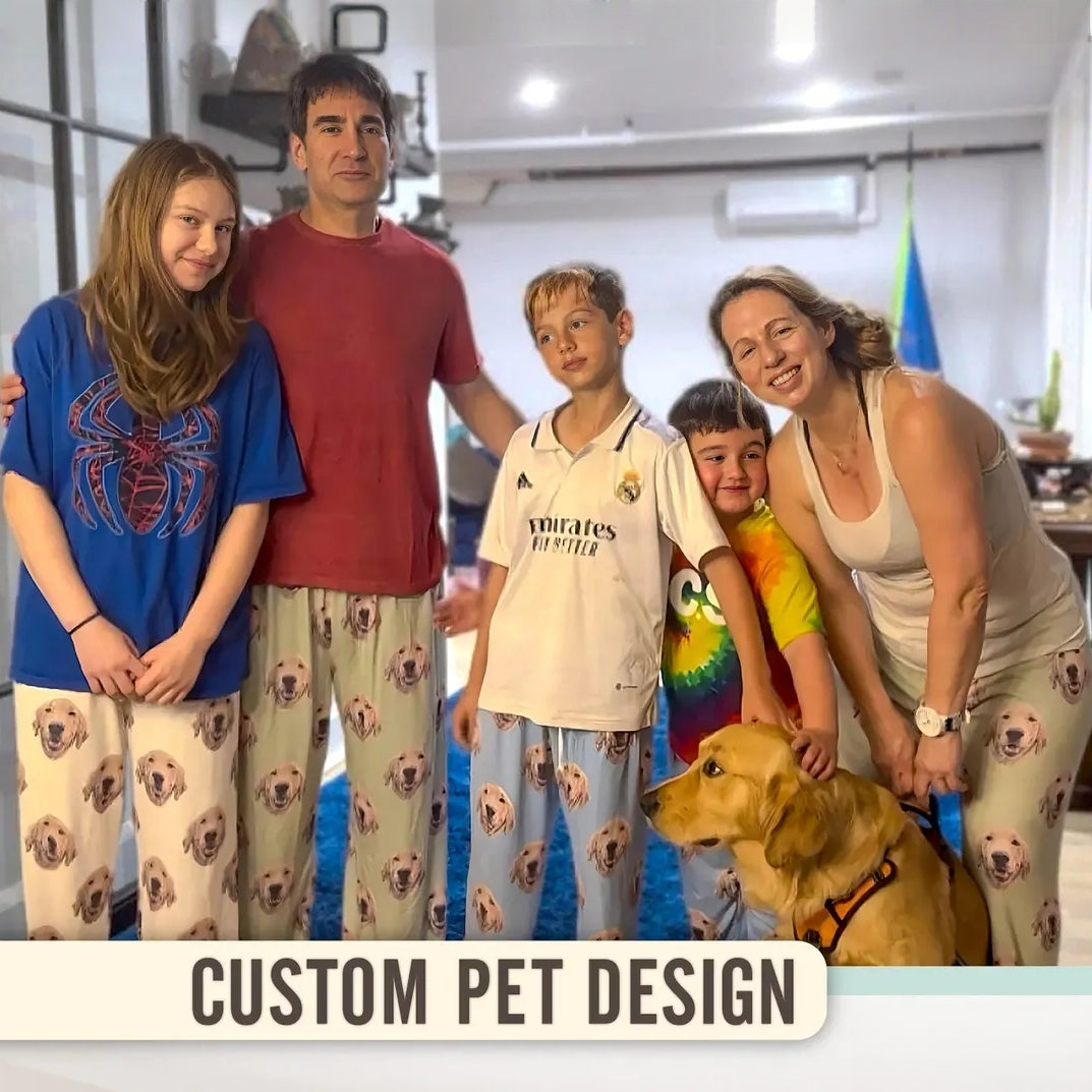 Custom Pet Portrait Pajama Pants | Personalized Dog & Cat Gift