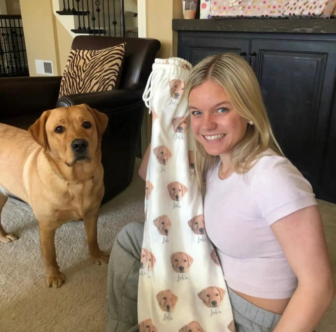 Custom Pet Portrait Pajama Pants | Personalized Dog & Cat Gift