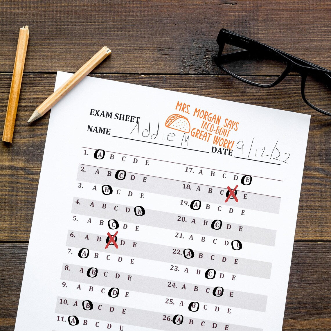 Custom Teacher Stamp – Personalized Gift for Classroom Use