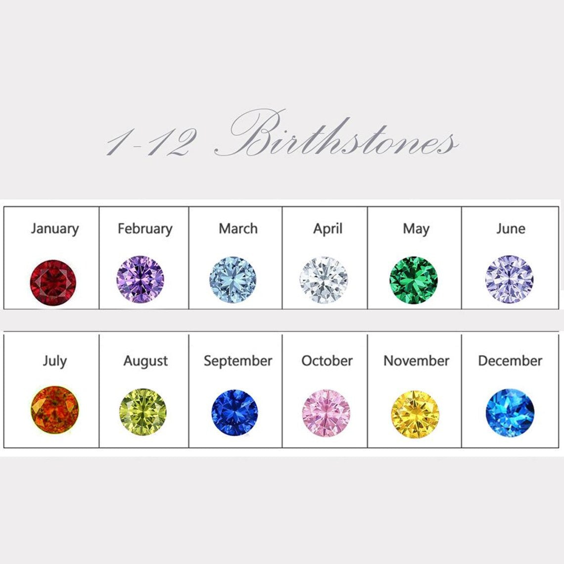 Personalized Birthstone Family Name Jewelry | Custom Heart Necklace or Bangle