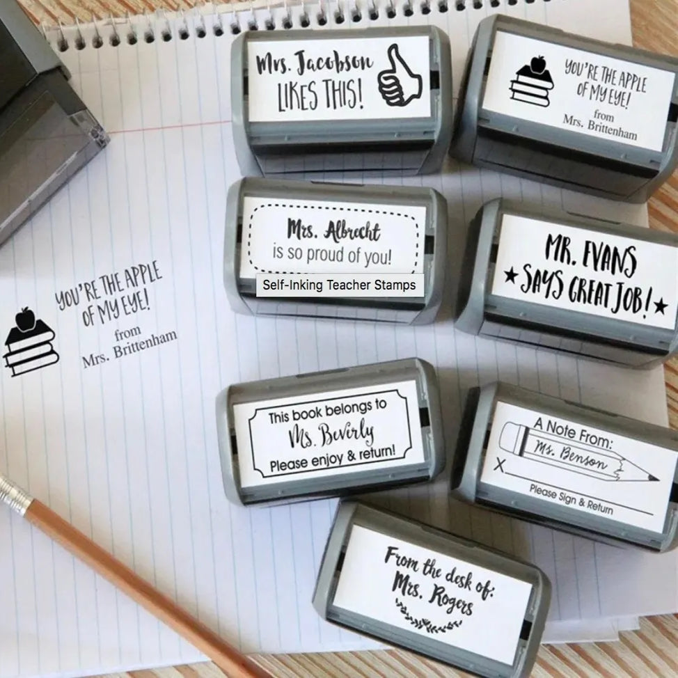 Custom Teacher Stamp – Personalized Self-Inking Stamp for Teachers