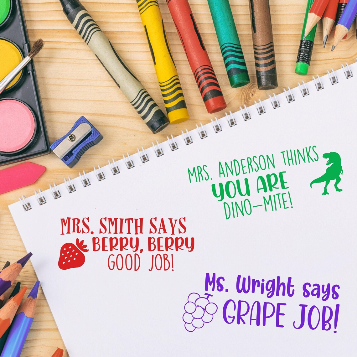 Custom Teacher Stamp – Personalized Gift for Classroom Use