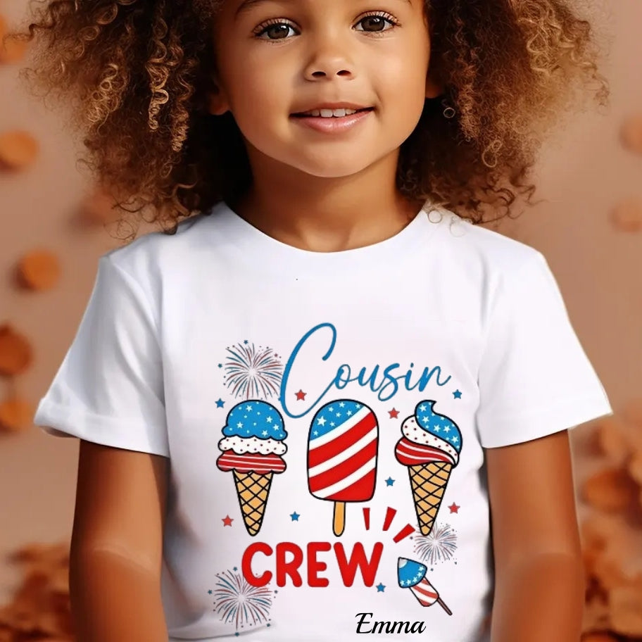 Cousin Crew 4th of July Shirt – Kids Matching Tee