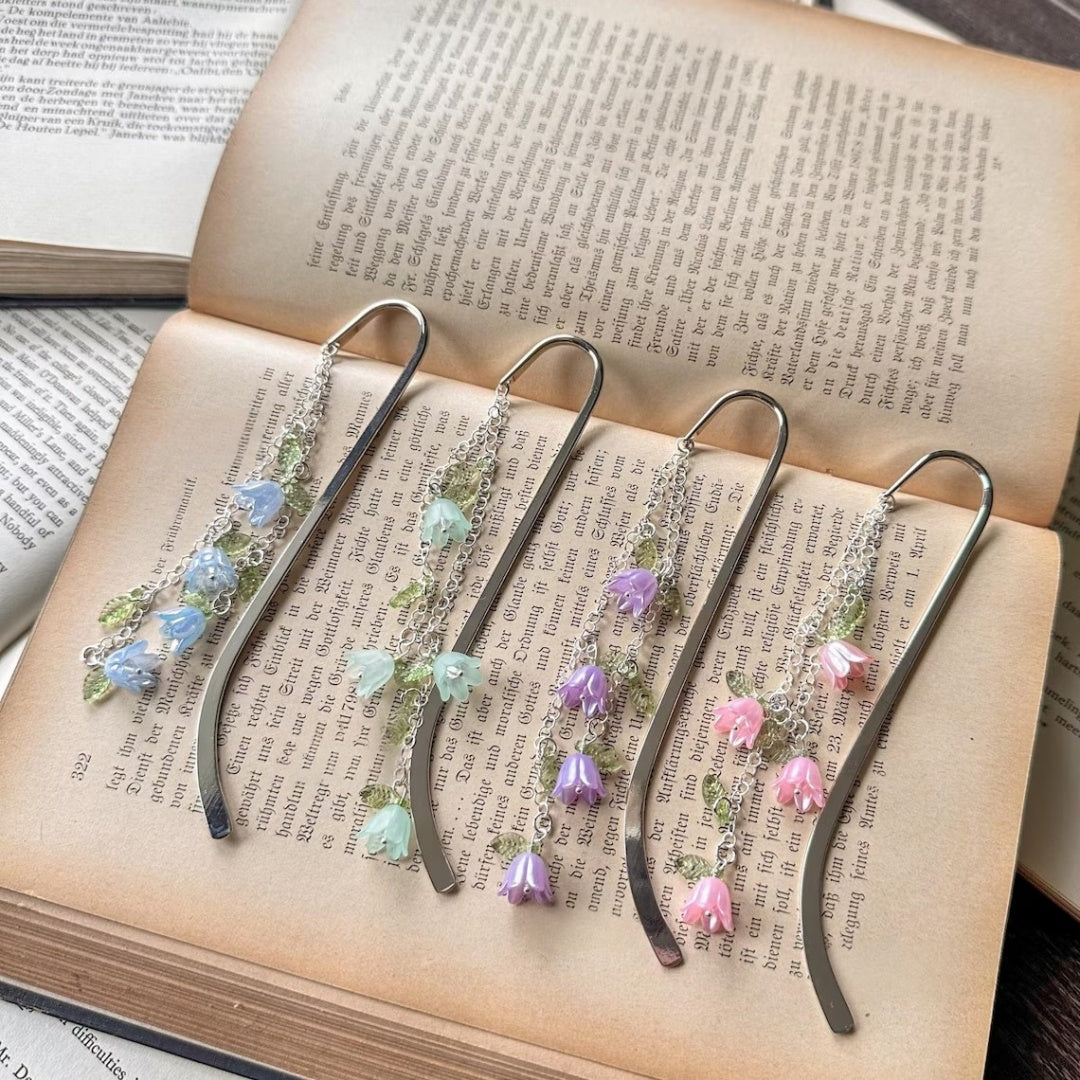 Custom Flower Bookmark – Multiple Colors | Fairycore Metal Charm