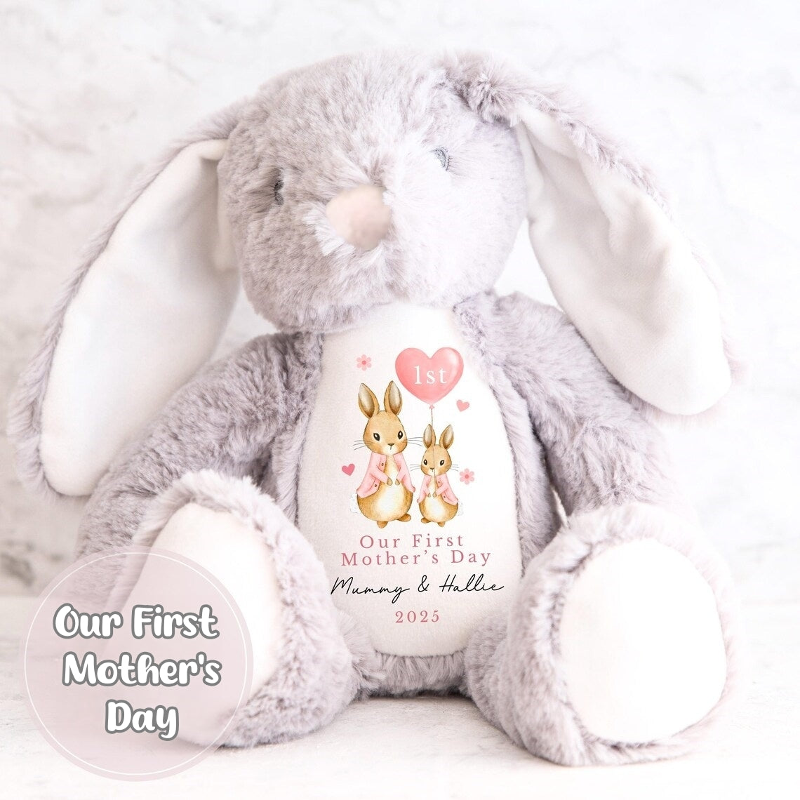 My First Mother's Day Bunny | Personalized Soft Toy Gift