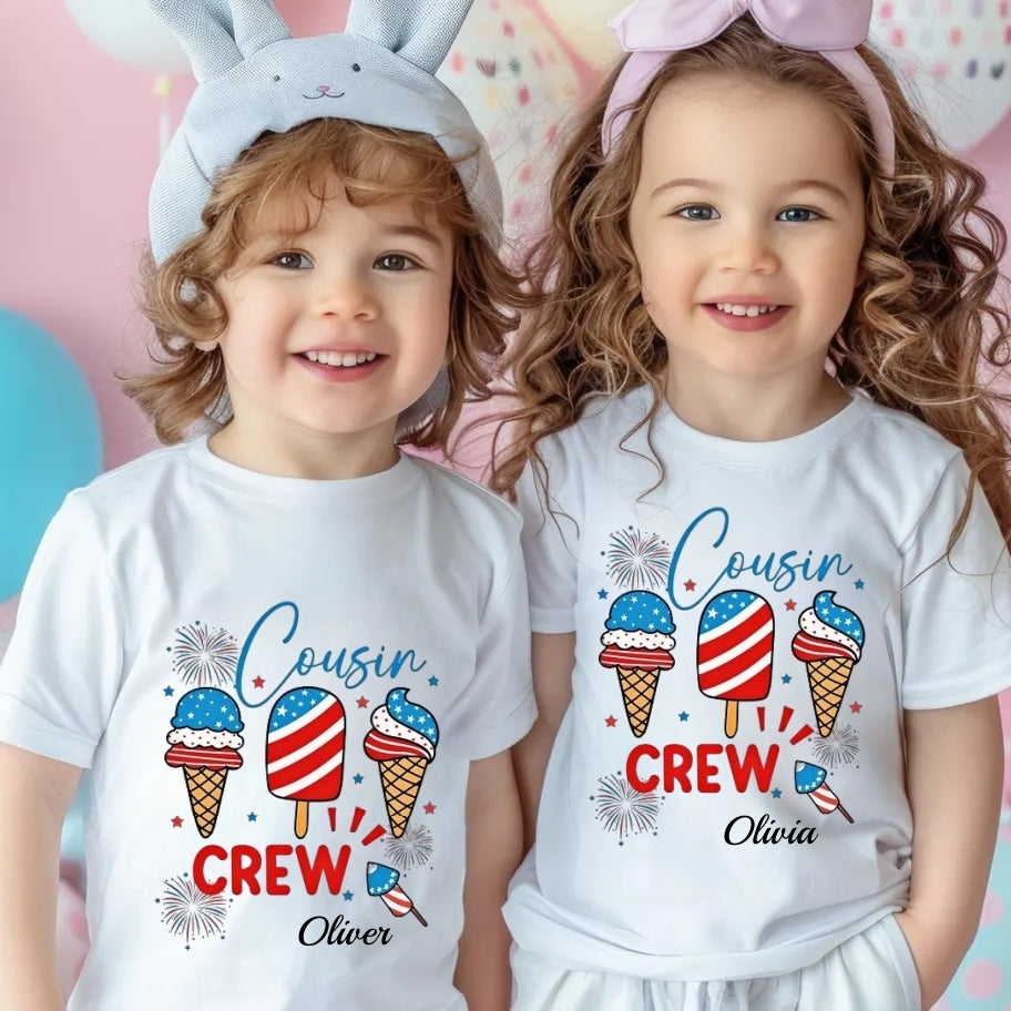 Cousin Crew 4th of July Shirt – Kids Matching Tee