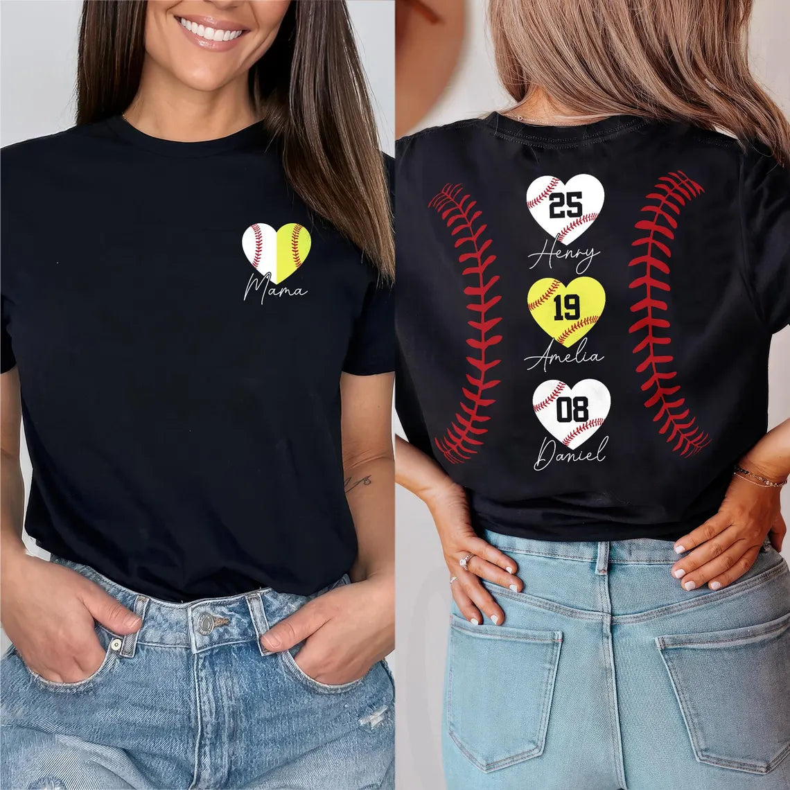 Personalized Baseball Drip Mama Shirt | Custom Team Mom Tee Unisex