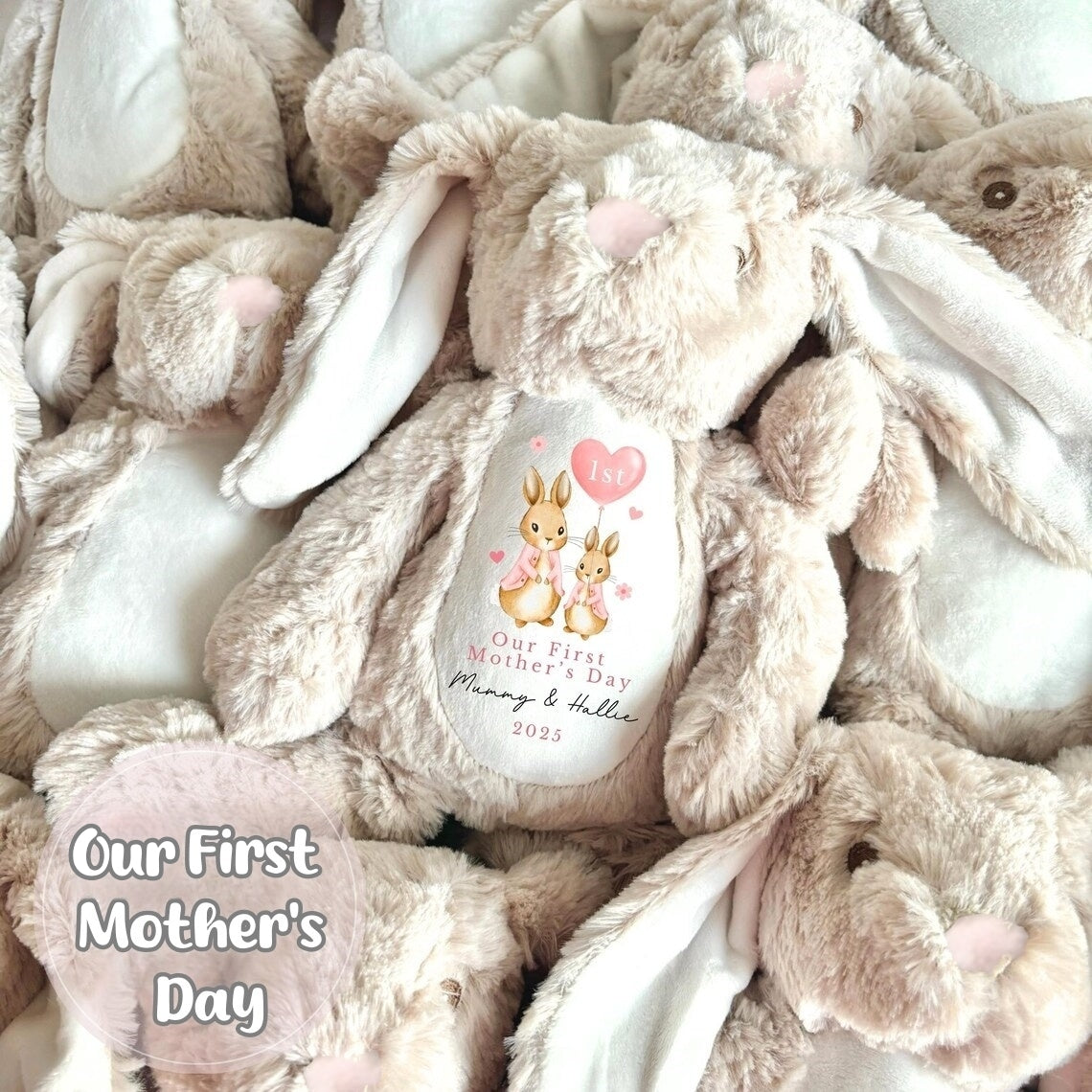 My First Mother's Day Bunny | Personalized Soft Toy Gift