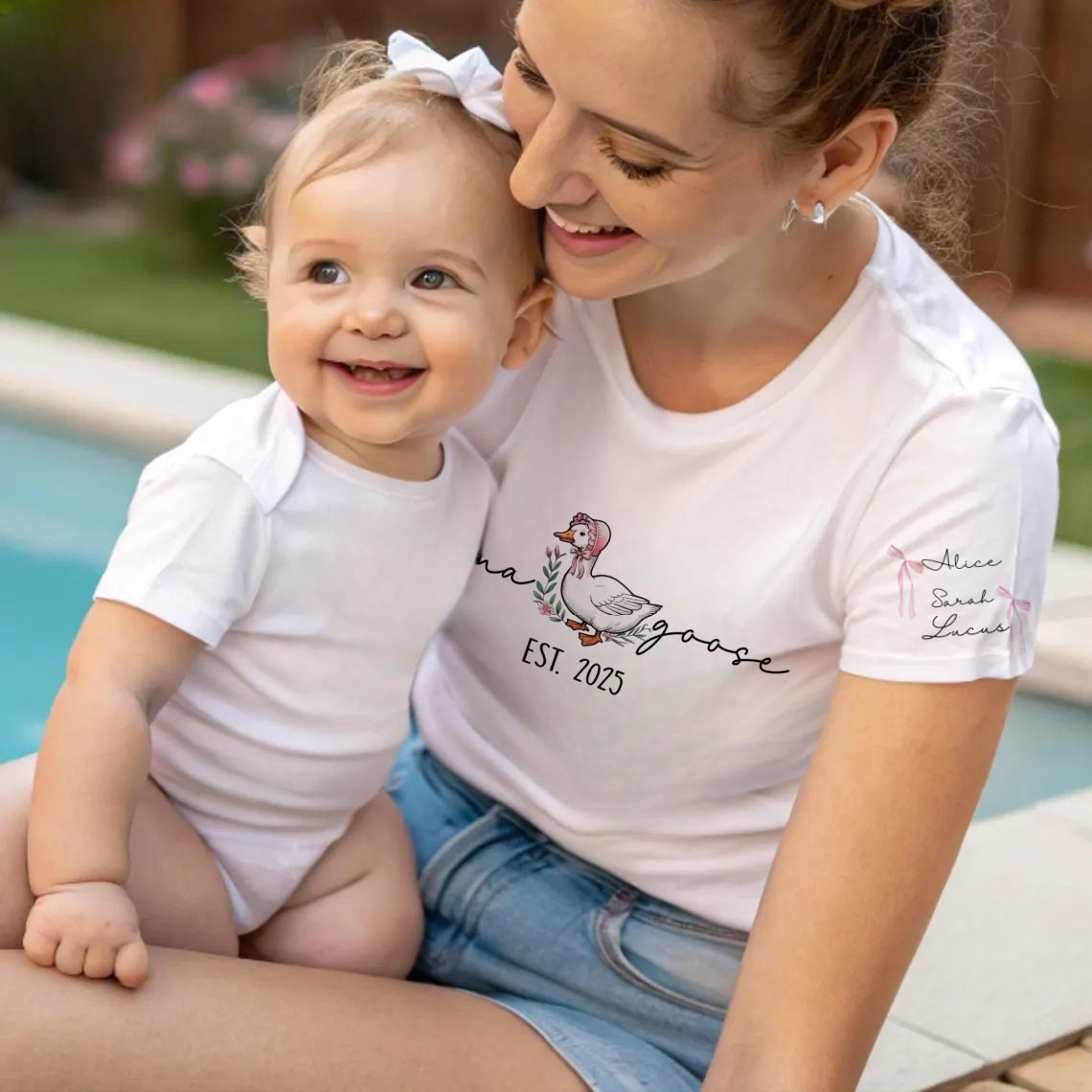 Custom Mama Goose Shirt | Funny Mom Tee | Cute Pregnancy Reveal